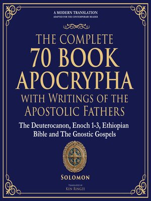 cover image of The Complete 70-Book Apocrypha with Writings of the Apostolic Fathers